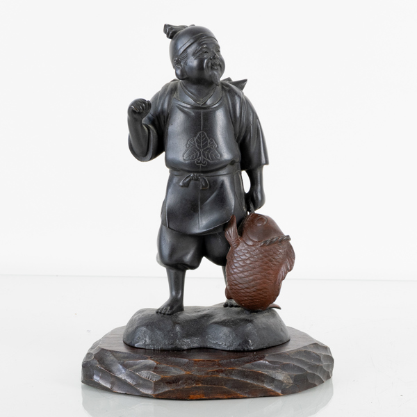 FIGUR, brons, Japan, sannolikt 1900-tal