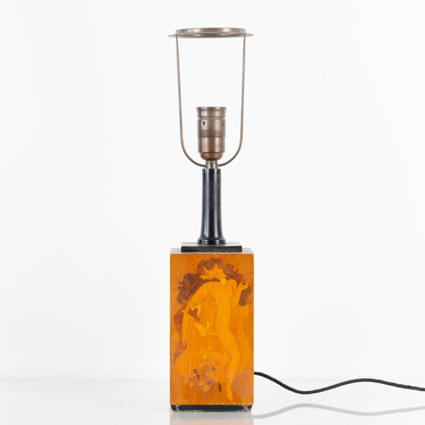 BIRGER EKMAN, bordslampa, "Persephone", Mjölby Intarsia, 1930-/40-tal