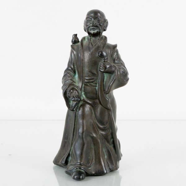 FIGUR, brons, orientalisk, sannolikt 1900-tal