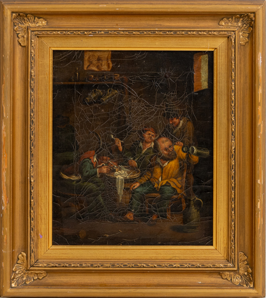OKÄND KONSTNÄR, olja på duk, 1800-tal, osignerad