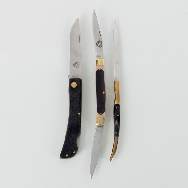FICKKNIVAR, 3 st, "Classic Pocket Knives", 1900-/2000-tal