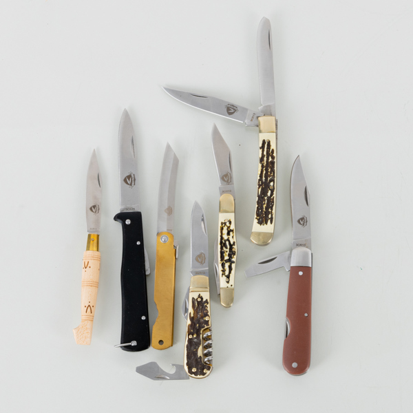 FICKKNIVAR, 7 st, "Classic Pocket Knives", 1900-/2000-tal