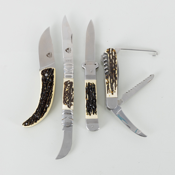 FICKKNIVAR, 4 st, "Classic Pocket Knives", 1900-/2000-tal