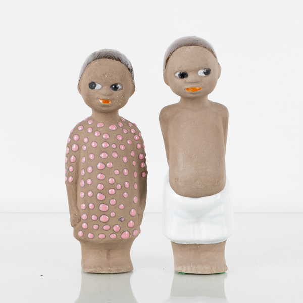 FIGURER, 2 st, keramik, Upsala Ekeby, 1960-/70-tal