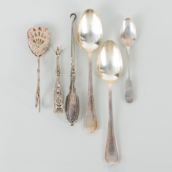 BESTICK, 6 del, silver, tot vikt ca 170 g