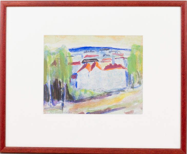 ERIC LUNDBERG (1918-1992), akvarell, signerad