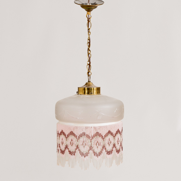 TAKLAMPA, glas, 1900-talets första hälft