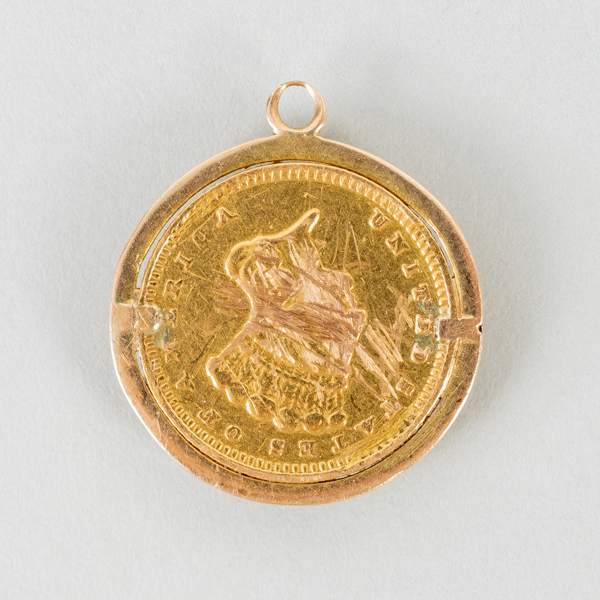 HÄNGE / MYNT, 18k guld, tot vikt ca 2,2 g