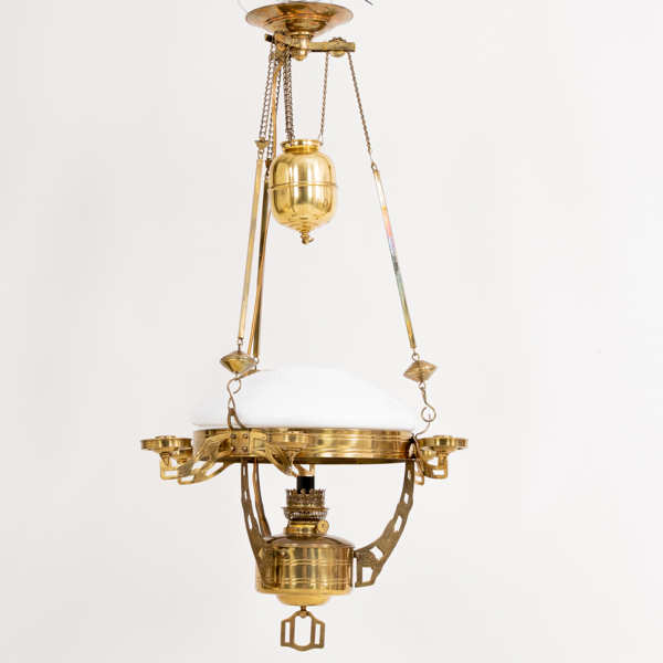 TAKFOTOGENLAMPA, mässing, jugend, 1900-talets början