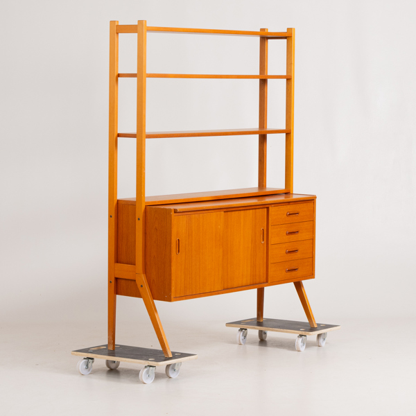 BOKHYLLA, teak, 1950-/60-tal