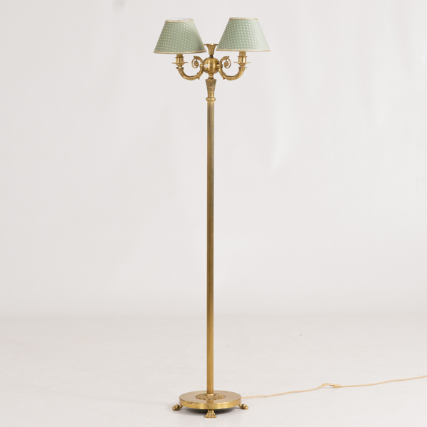 GOLVLAMPA, mässing, 1900-talets första hälft