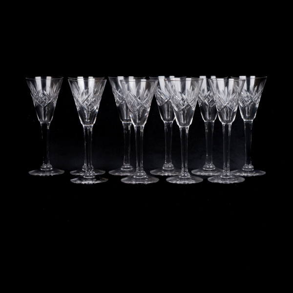 SNAPSGLAS, 10 st, glas, 1900-talets första hälft