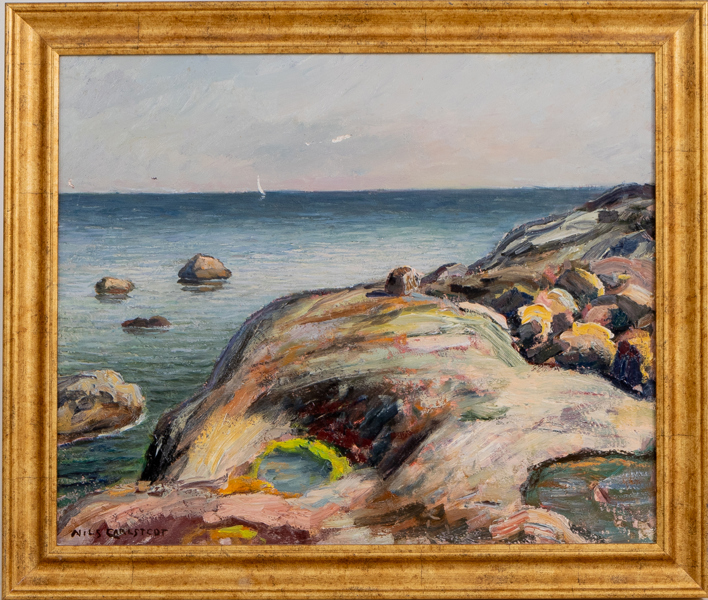 NILS CARLSTEDT (1898-1980), olja på pannå, signerad