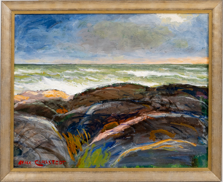 NILS CARLSTEDT (1898-1980), olja på pannå, signerad