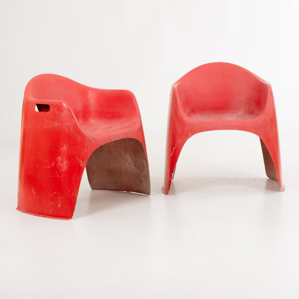FÅTÖLJER, 1 par, plast, 1960-/70-tal