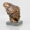 CARL MILLES, efter, skulptur, brons, "Lilla Europahuvudet"
