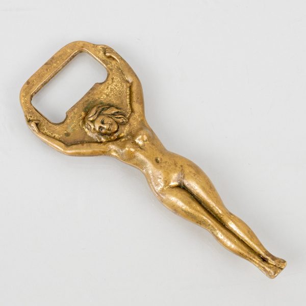 FLASKÖPPNARE, mässing, 1900-talets mitt