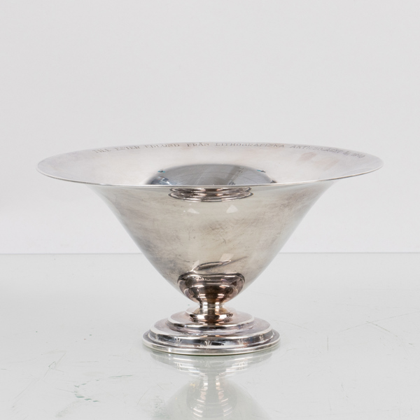 SKÅL PÅ FOT, silver, GAB Stockholm 1934, vikt ca 130 g