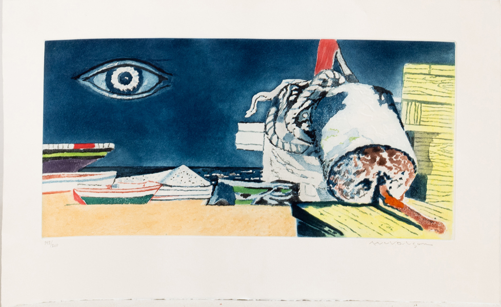 AXEL OLSON (1899-1986), färglitografi, signerad, numrerad 142/260