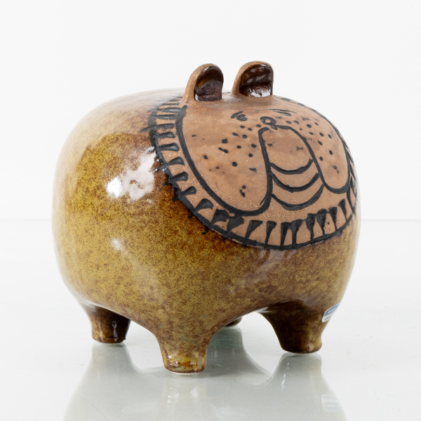 LISA LARSON, figur, stengods, "Bulldog", Gustavsberg