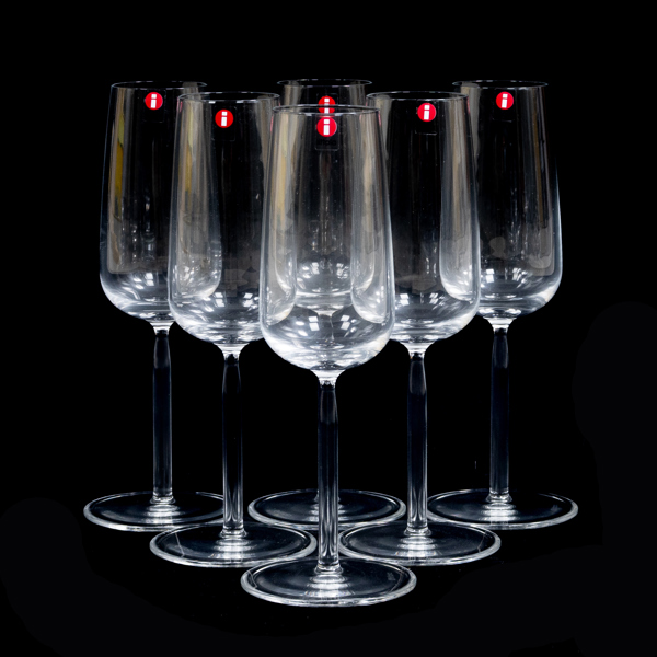 CHAMPAGNEGLAS, 6 st, glas, Iittala