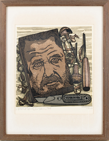 SVENOLOV EHRÈN (1927-2004), färglitografi, signerad och daterad -76