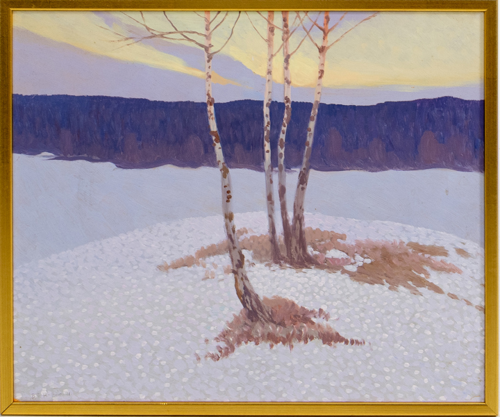 BIRGER HANSSON-BÖE (1900-1986), olja på pannå, signerad