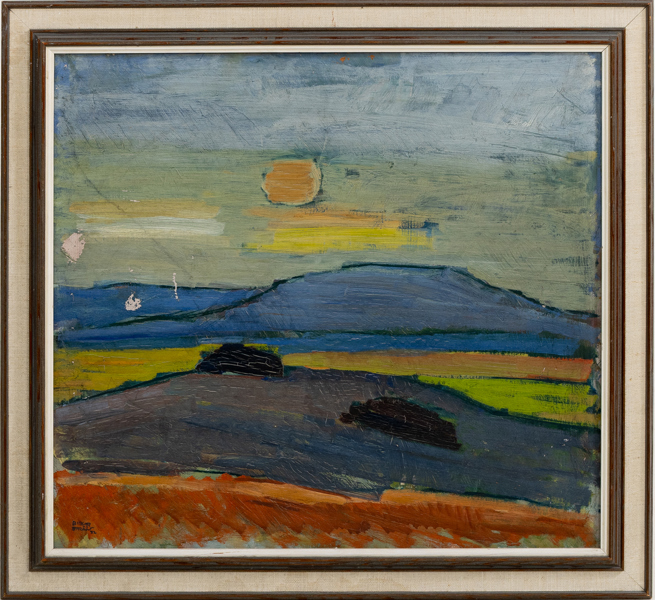 BIRGER STRÅÅT (1914-2008), olja på pannå, signerad och daterad -42