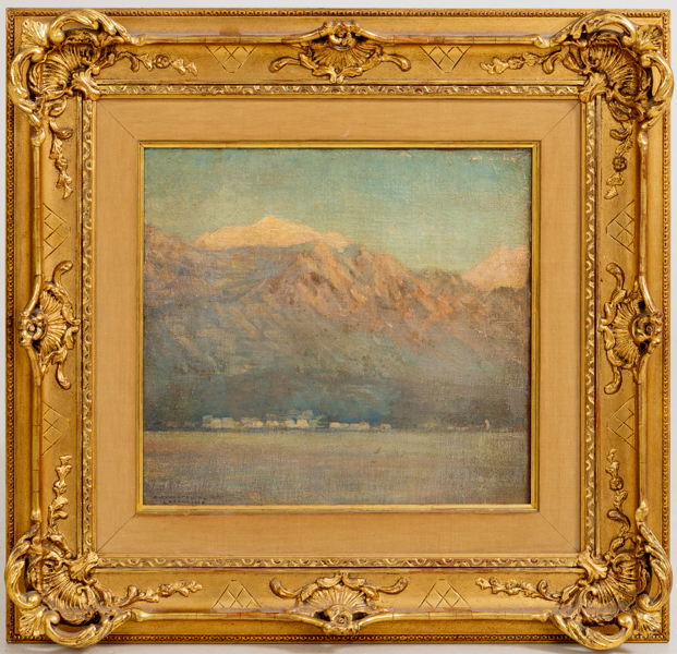ANSHELM SCHULTZBERG (1862-1945), olja på pannå, signerad och daterad