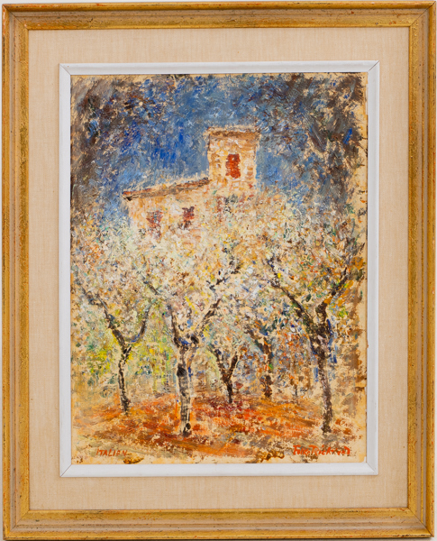 FOLKE RICKLUND (1900-1986), olja på pannå, signerad