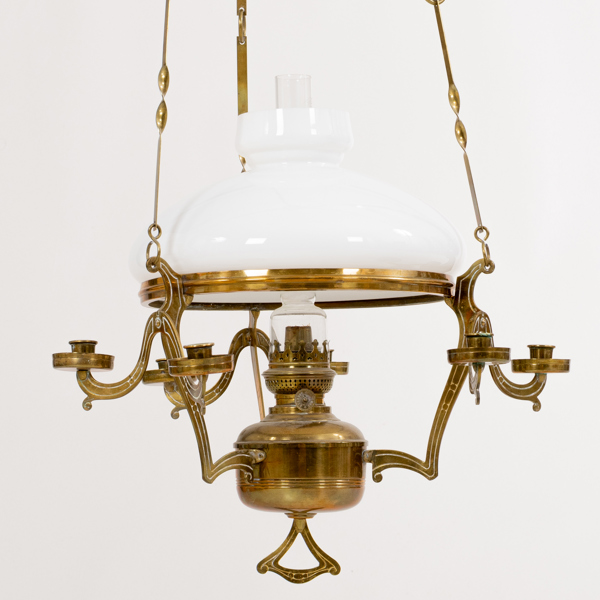 TAKFOTOGENLAMPA, mässing,  jugend, 1900-talets början