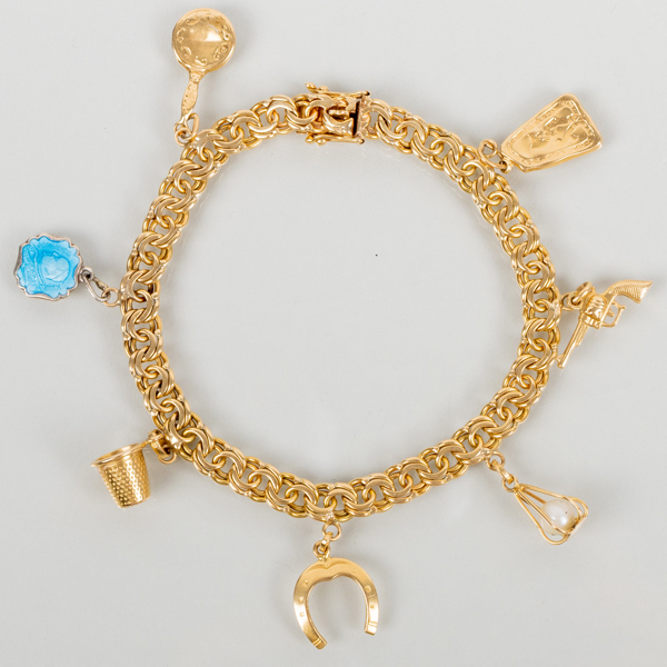 ARMBAND, 18k guld, bismarkslänk, tot vikt ca 21,8 g