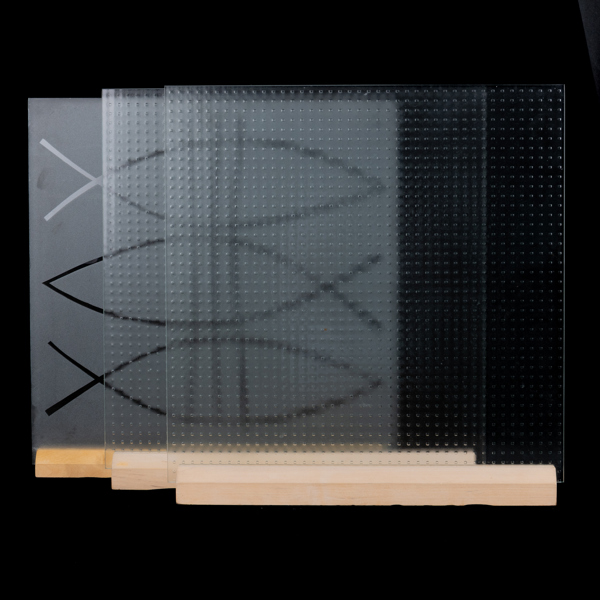 ANNA AGGER, 3 st, fönsterskärmar, glas, Anna Agger Industridesign, 2000-tal