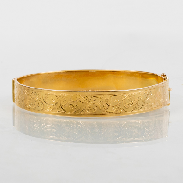ARMRING, 18k guld, Stockholm 1946, vikt ca 17,5 g