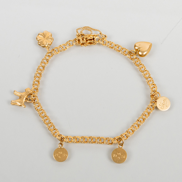 ARMBAND, 18k guld, Stockholm 1955, vikt ca 9,4 g
