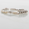 ARMBAND, 18k vitguld, med briljantslipade diamanter tot 0.41 ct