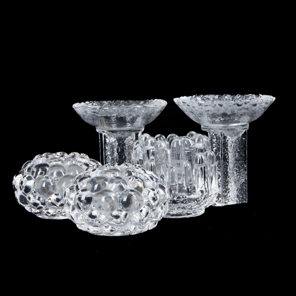 LJUSLYKTOR, 5 st, glas, 1900-talets andra hälft