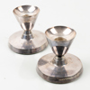GUSTAF JANSON, 1 par ljusstakar, sterlingsilver, CG Hallberg, 1959, tot vikt ca 436 g