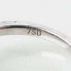 RING, 18k vitguld, med ametist och briljantslipade diamanter