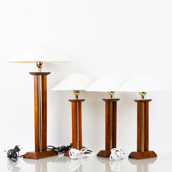 BORDSLAMPOR, 4 st, LampGustaf, 1900-/2000-tal