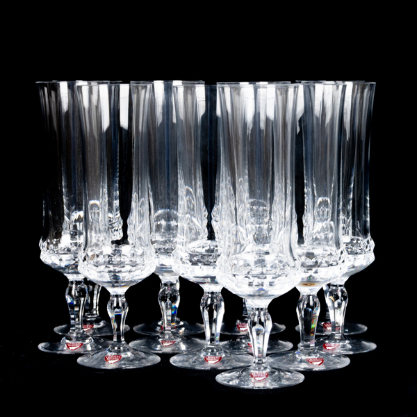 INGEBORG LUNDIN, 12 st, champagneglas, "Silvia", Orrefors