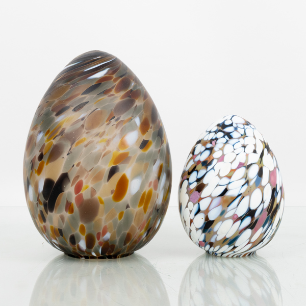 GLASFIGURER, 2 st, Kosta Boda, 1900-talets andra hälft 