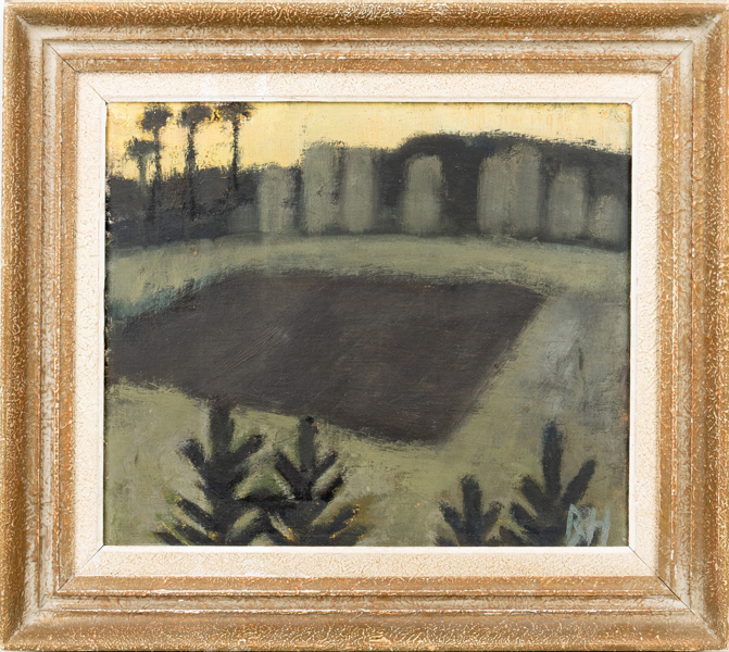 BERTA HANSSON (1910-1994), olja på pannå, monogramsignerad
