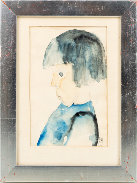 BERTA HANSSON (1910-1994), akvarell, monogramsignerad