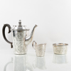 HELGE LINDGREN (1895‑1982), 3 del kaffeservis, Firma K Andersson, Stockholm 1945