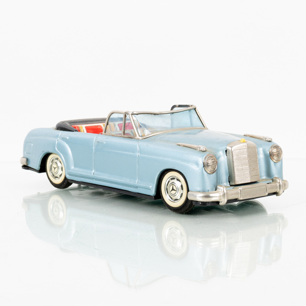 MODELLBIL, plåt, Mercedes Cabrio, Japan, 1900-talets mitt