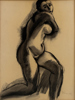ISAAC GRÜNEWALD (1889-1946), krita på papper, signerad