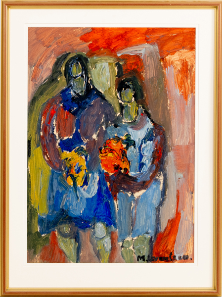 MONICA LORENTZON (född 1940), olja på pannå, signerad