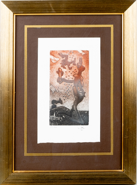 ROBERTO MATTA (Chile, 1911-2002), färglitografi, signerad och numrerad 38/100