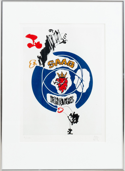 CARL FREDRIK REUTERSWÄRD (1934-2016), färglitografi, monogramsignerad och numrerad 6/150
